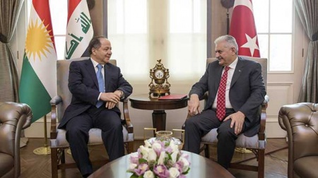 Başbakan Yıldırım, Barzani ile görüşüyor